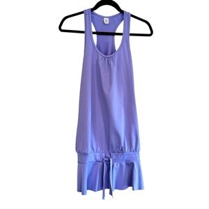 RUNNINGSKIRTS Purple Athletic Dress Women’s M Racerback Ruffle Hem Tennis
